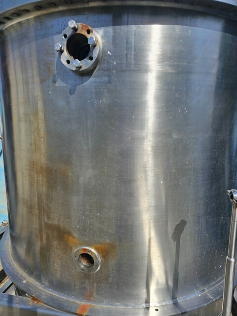 1000 Gallon Vacuum Chamber with intercooler, 316 Stainless Steel, 150 PSI. pressure chamber, 29" HgV - Image 8