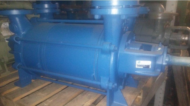 500 CFM, Sihi #LPH-65327, Liquid Ring Vacuum Pump, Carbon Steel, 40 HP, 29" HgV, mechanical seals, new - Image 1