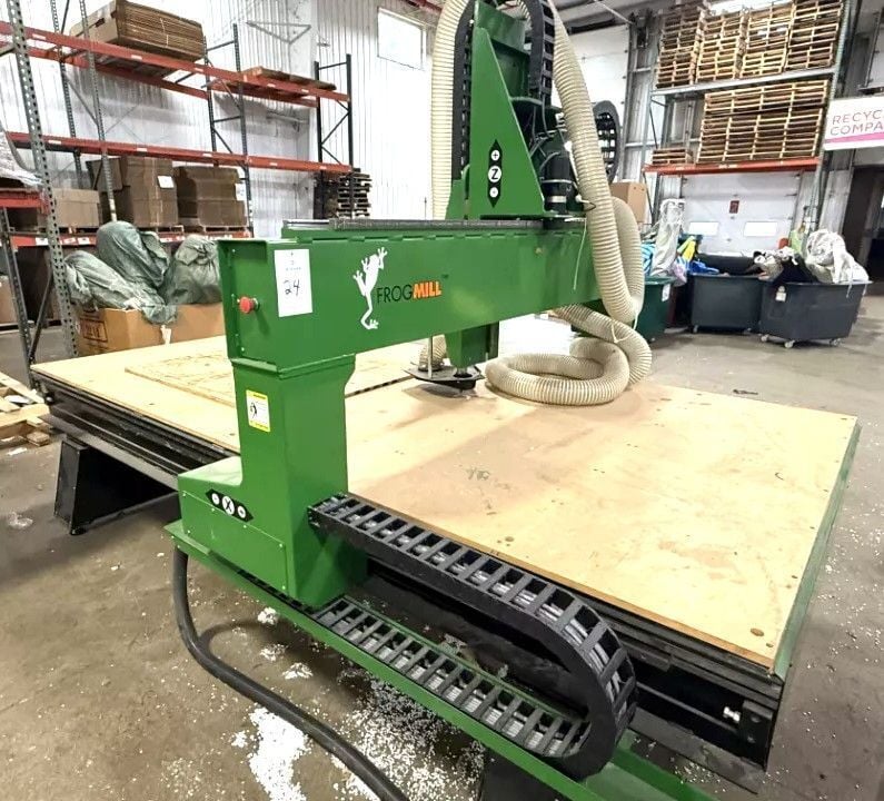 Streamline Automation #FrogMill-3D, 4-Axis CNC Router, 124" x 64" vacuum table, 26" Z stroke, 16" under - Image 6