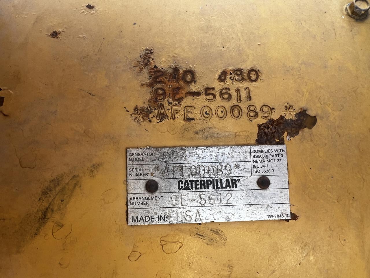 500 KW Caterpillar #3412, Diesel Generator Set, 240/480 Volts, 1800 RPM, SR4 generator end, circuit breaker - Image 10