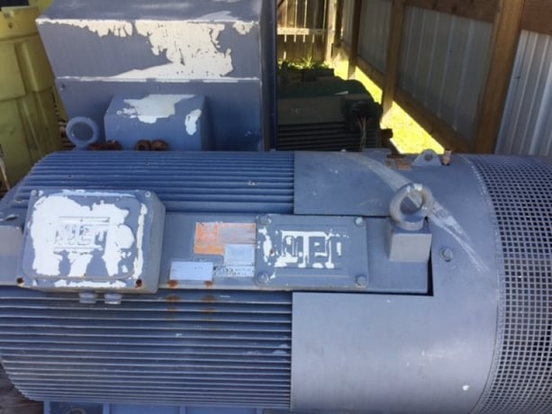 350 HP 3600 RPM Weg, Frame 5809S, TEFC, BB, used, 2300/4160 Volts - Image 2