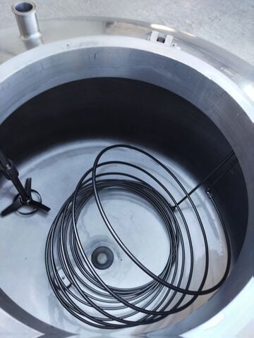 198 gallon Lee Industries #750L-DBT, Stainless Steel Agitated Pressure Tank, 44" diameter x 20" straight - Image 5