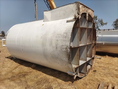 5,000 gallon Cherry Burrell #SVW, Stainless Steel Jacketed Tank, 7.5' inside diameter x 14' H, scraped - Image 3