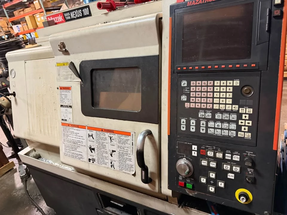 Mazak #Quick-Turn-Nexus-100, 2-Axis CNC Lathe, 21.6" swing, 24" machining length, 11" turning diameter, 6" - Image 1