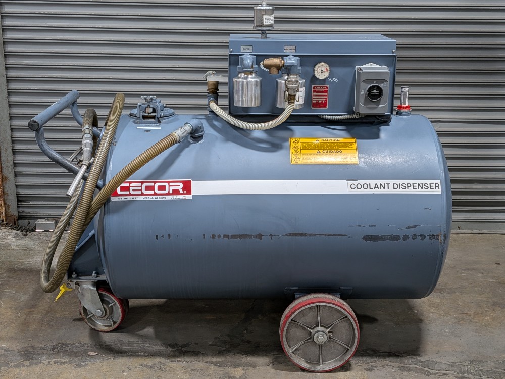 Cecor #DE10-140PT, Coolant Dispenser, 140 gallon portable tank, electric pump - Image 1