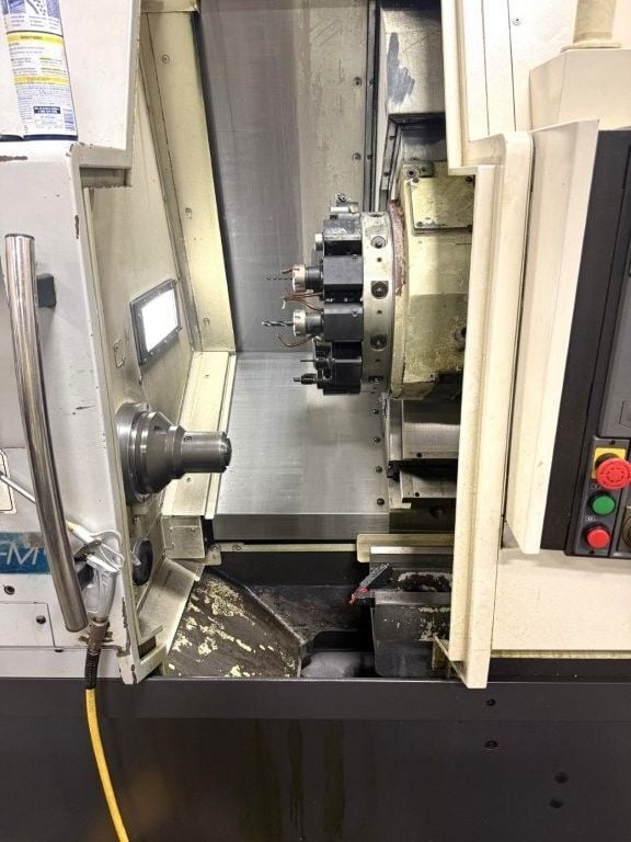 Okuma #Genos-L200E-MY, CNC lathe, 7.87" diameter x 14.96" L max, 1.7" bar, 2.6" bore, 15 HP, 4500 RPM, 12 - Image 2