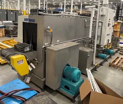 Alliance #Aquamaster-CB-2400E, 3 stage pass thru parts washer, 24" width belt x 24" tunnel H, 48" wash, 24" - Image 2