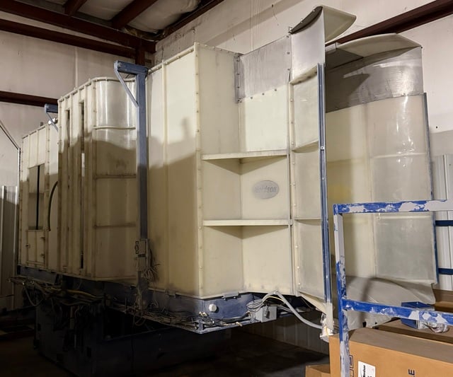 Nordson #Horizon-400, downdraft powder coating booth, 36" width x 66" H part opening - Image 1