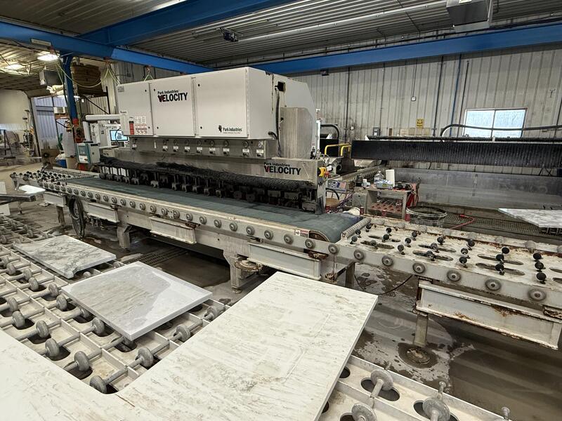 Park #VELOCITY, edge polisher, 12 spindle, 2-6cm thick, 12' Wx12'L max, 2014 - Image 8