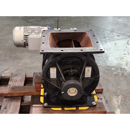10" Wm. width Meyer #DDV-10X10, rotary airlock feeder valve, carbon steel, 8 vane rotor, 22 RPM, 0.48 - Image 4