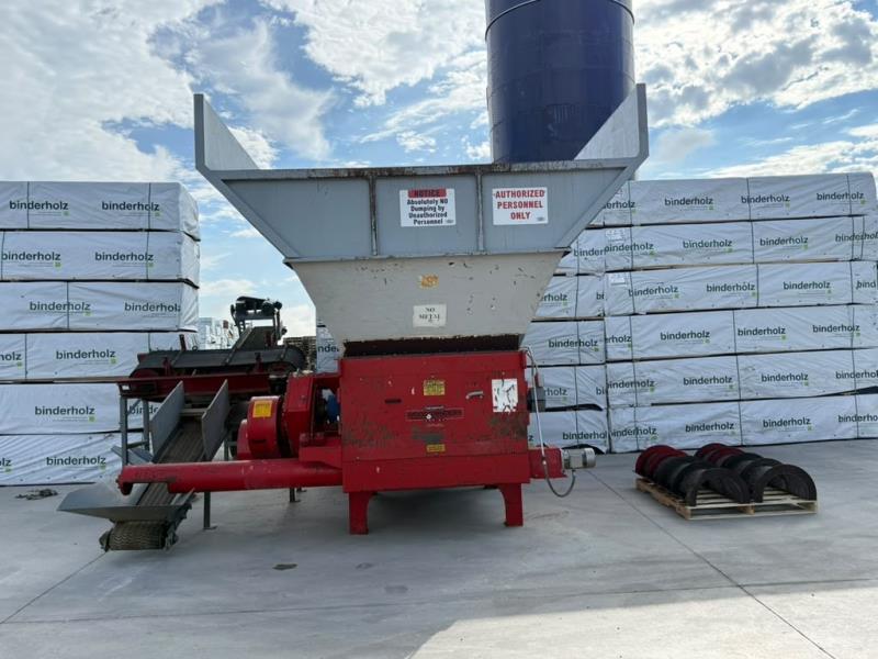 Cresswood #HF-60-75, vertical feed wood waste grinder, 78" x 60" chamber, 75 HP, 16" diameter x 60" rotor, 98 - Image 3