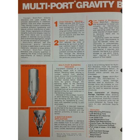 3740 gallon, Young Industries, Stainless Steel gravity blending silo bin, 500 cu.ft., 6' diameter x 17'-6" - Image 3