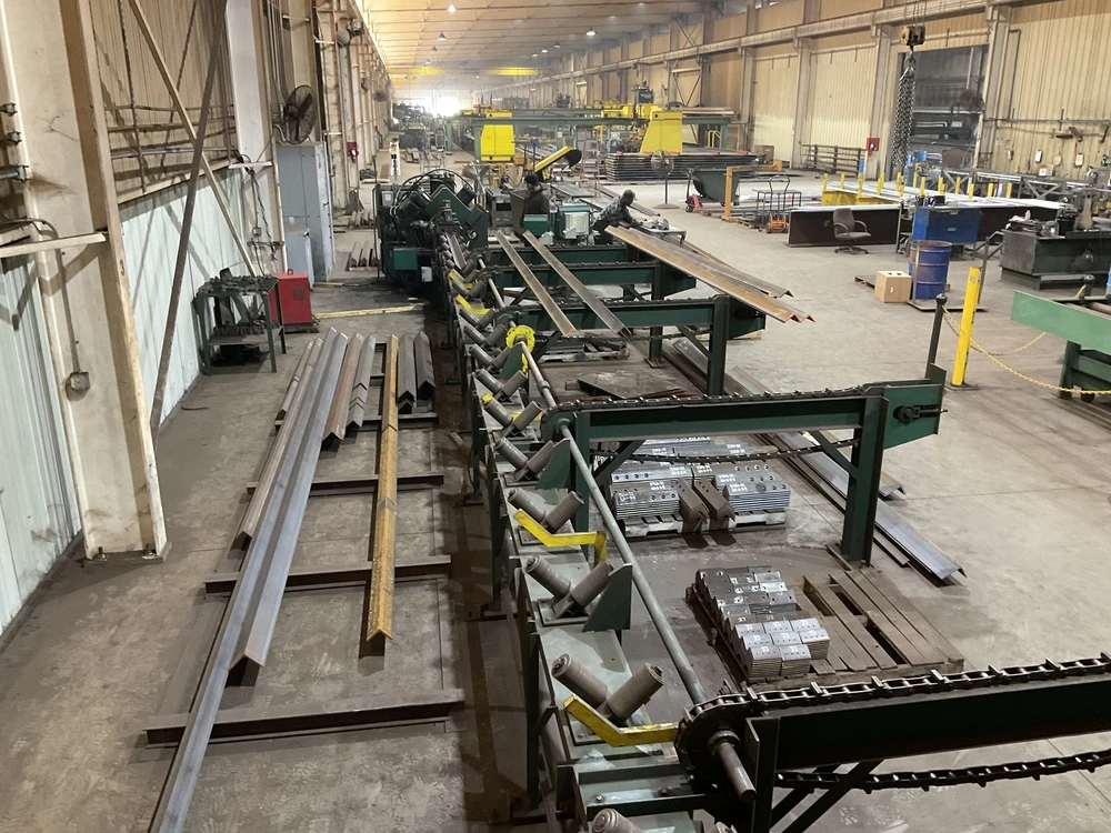 6" x 6" x 1/2" Controlled Automation #ABL-74, Angle & Bar Line, 74 ton punch, cross transfer, infeed & - Image 3