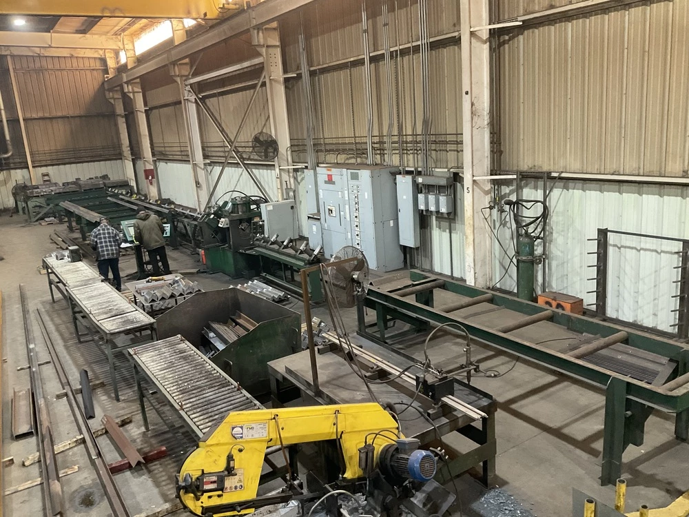 6" x 6" x 1/2" Controlled Automation #ABL-74, Angle & Bar Line, 74 ton punch, cross transfer, infeed & - Image 4