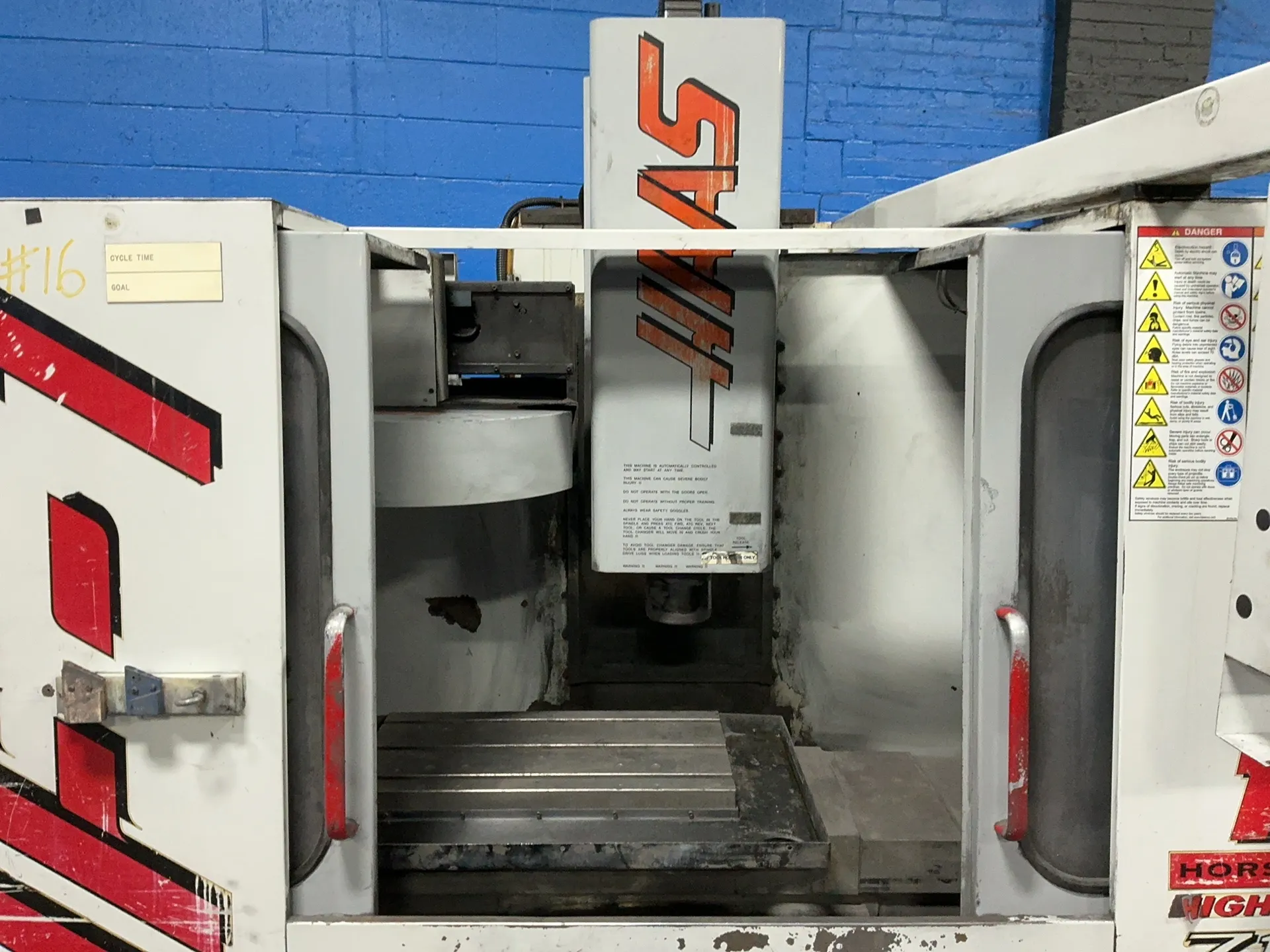 Haas #VF-1, CNC vertical machining center, 14" x 26" capacity, 20 position tool changer, Haas vector drive - Image 2