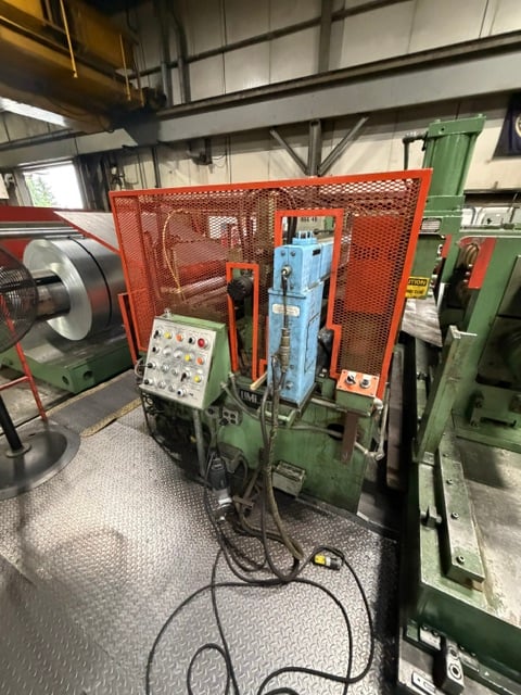 66" x .187" UMI, slitting line, 40,000 lb., .015" - .187" thick, 7" arbor, 2 slitter heads, 75 HP DC, 44,000 - Image 3