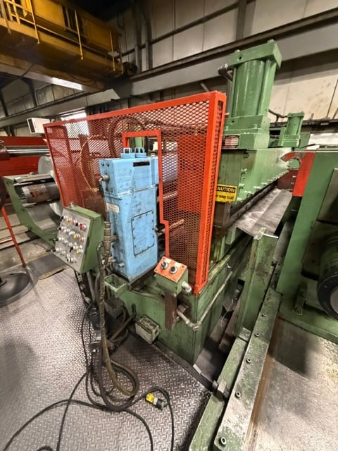 66" x .187" UMI, slitting line, 40,000 lb., .015" - .187" thick, 7" arbor, 2 slitter heads, 75 HP DC, 44,000 - Image 4