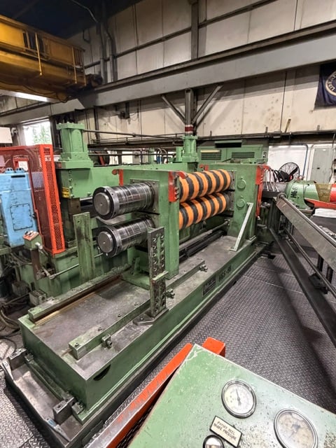 66" x .187" UMI, slitting line, 40,000 lb., .015" - .187" thick, 7" arbor, 2 slitter heads, 75 HP DC, 44,000 - Image 6