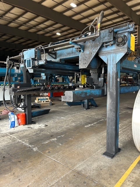 72" x 30,000 lb. Red Bud, sheet stacker, drop type, 20' max sheet length, (2) 121" lifting tables - Image 2