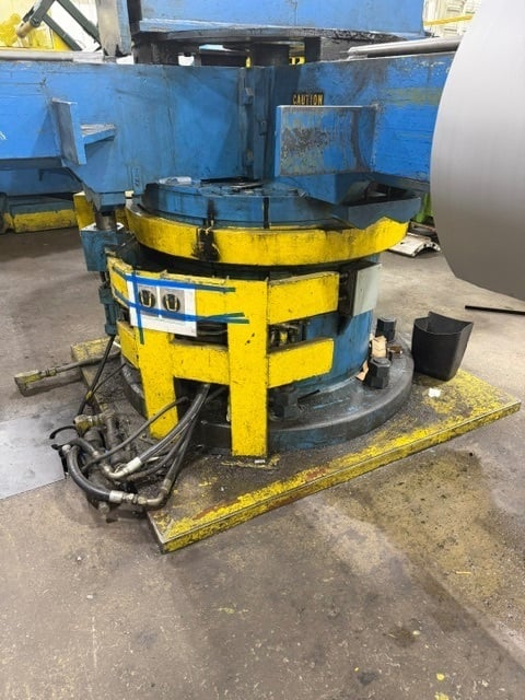 60,000 lb. Stamco, 4-arm exit turnstile, 82" arm, 49" passline, powered push-off, powered rotation, 10" x 4" - Image 4