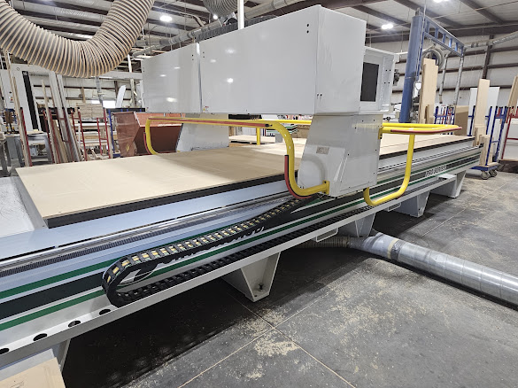 Onsrud #241G18DC, CNC Router, 5' x 20' table, 12 position tool changer, boring block, vacuum table, 4-Axis - Image 5