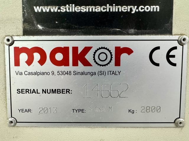 Makor #S-ONE-M, reciprocating spray finishing machine, single arm, 4 guns, 48" feed-through width, Mitsubishi - Image 6