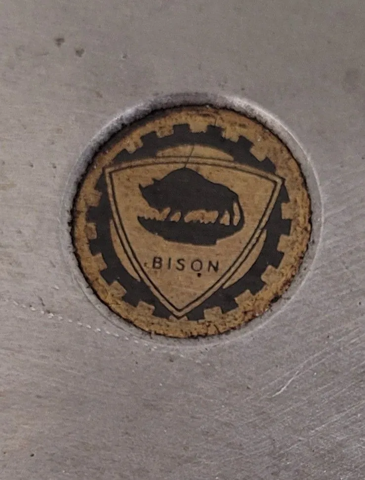 10" Bison #2353, 3-jaw lathe chuck, plain back - Image 6