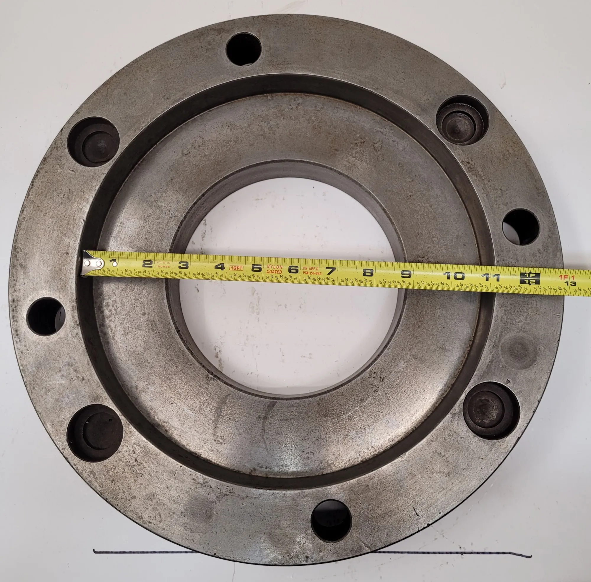 15" lathe face plate, D1-8 mount, 6-5/8" thru hole - Image 6