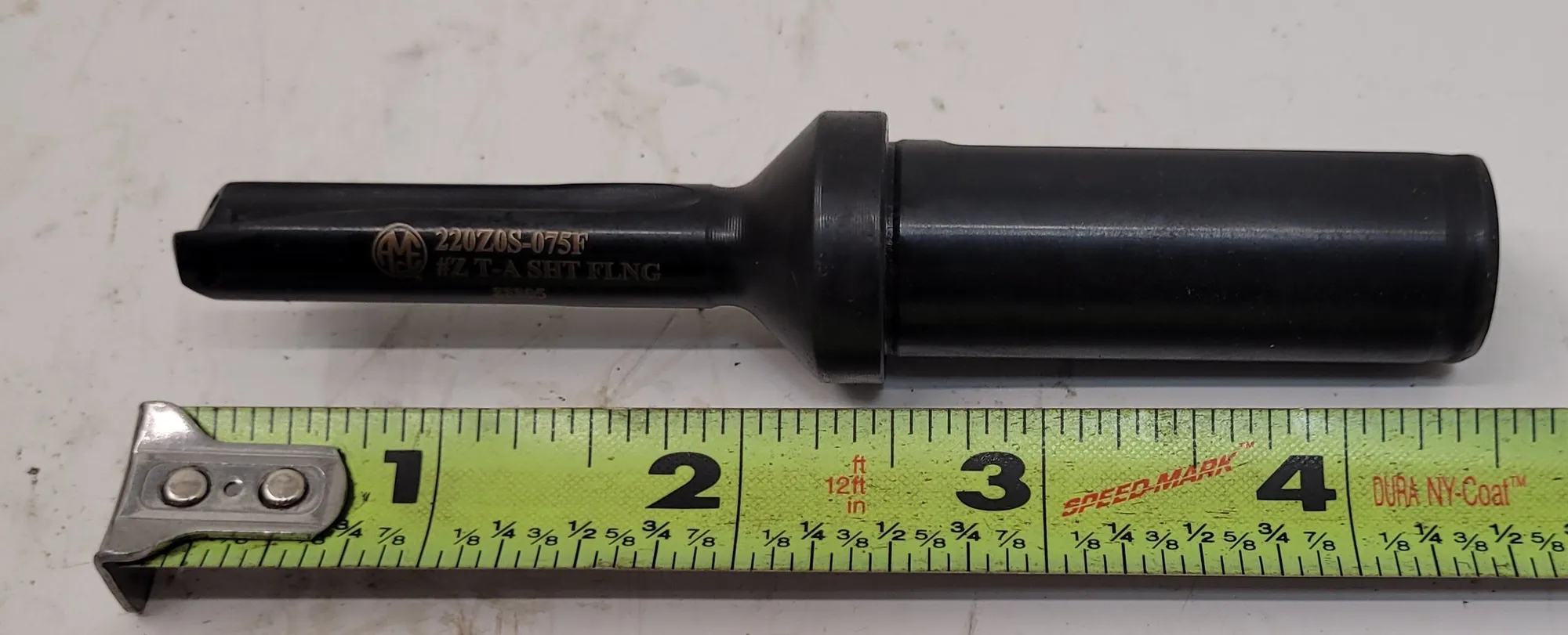 Allied Machine & Engineering #220Z0S-075F, T-A Series Z straight flute holder, flanged shank, short drill - Image 4