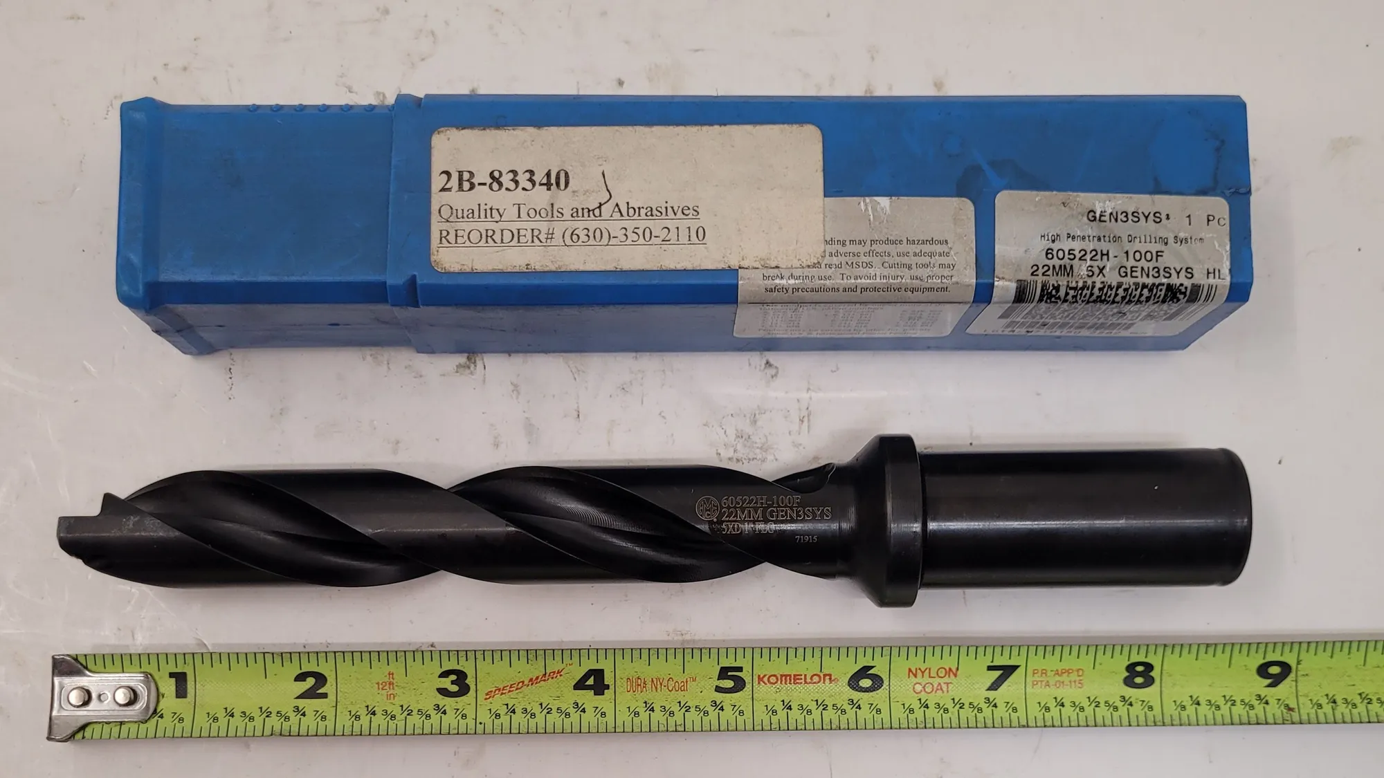 Allied Machine & Engineering #60522H-100F, indexable spade drill, 5XD, flanged shank, thru coolant - Image 6