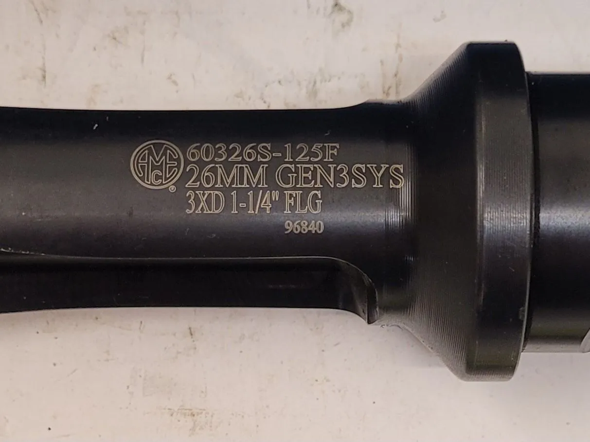 Allied Machine & Engineering #60326S-125F, 26 Series straight flute indexable spade drill, 26 mm, 3XD - Image 3
