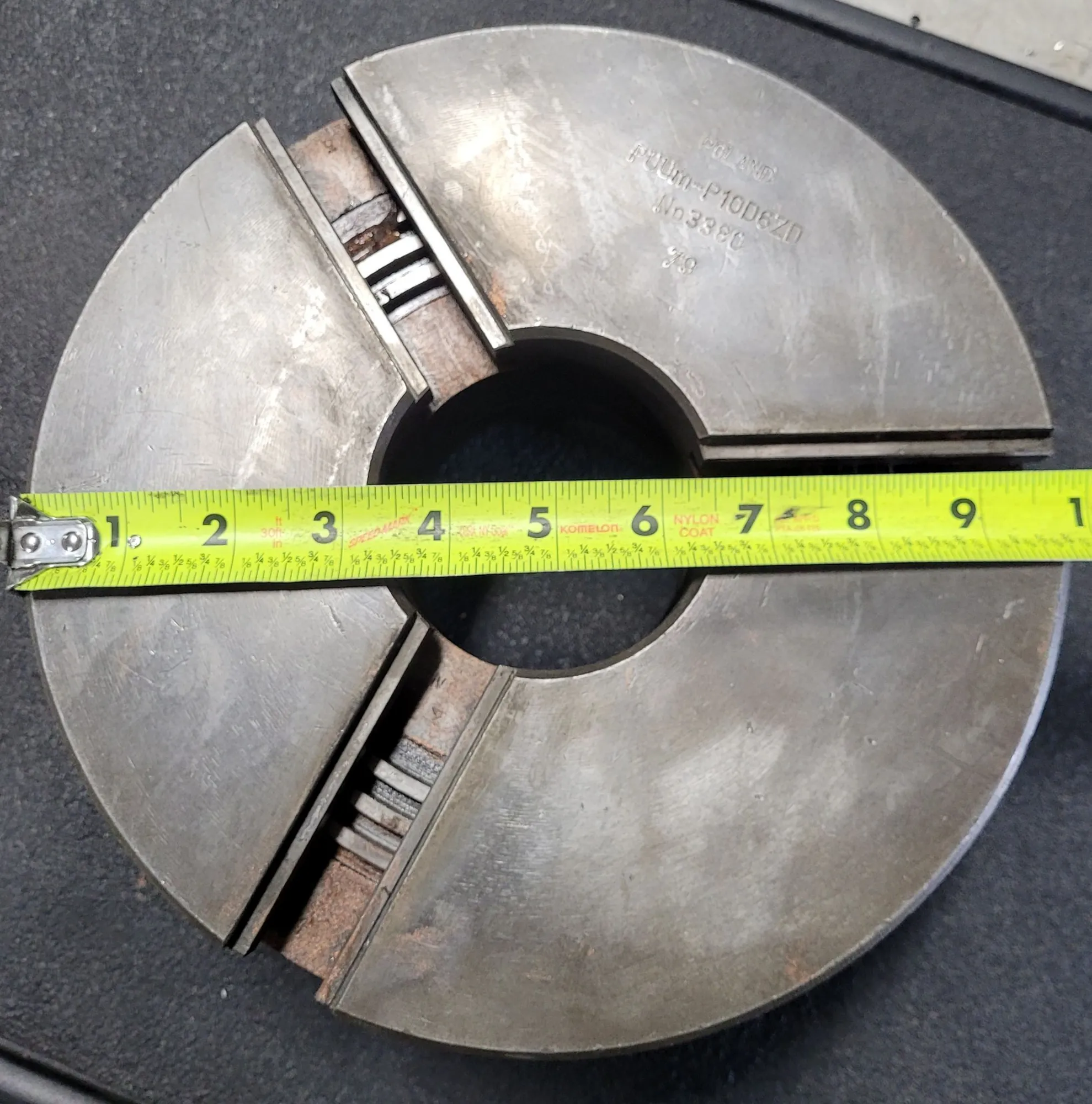 10" Bison, 3-jaw lathe chuck, D1-6 mount - Image 3
