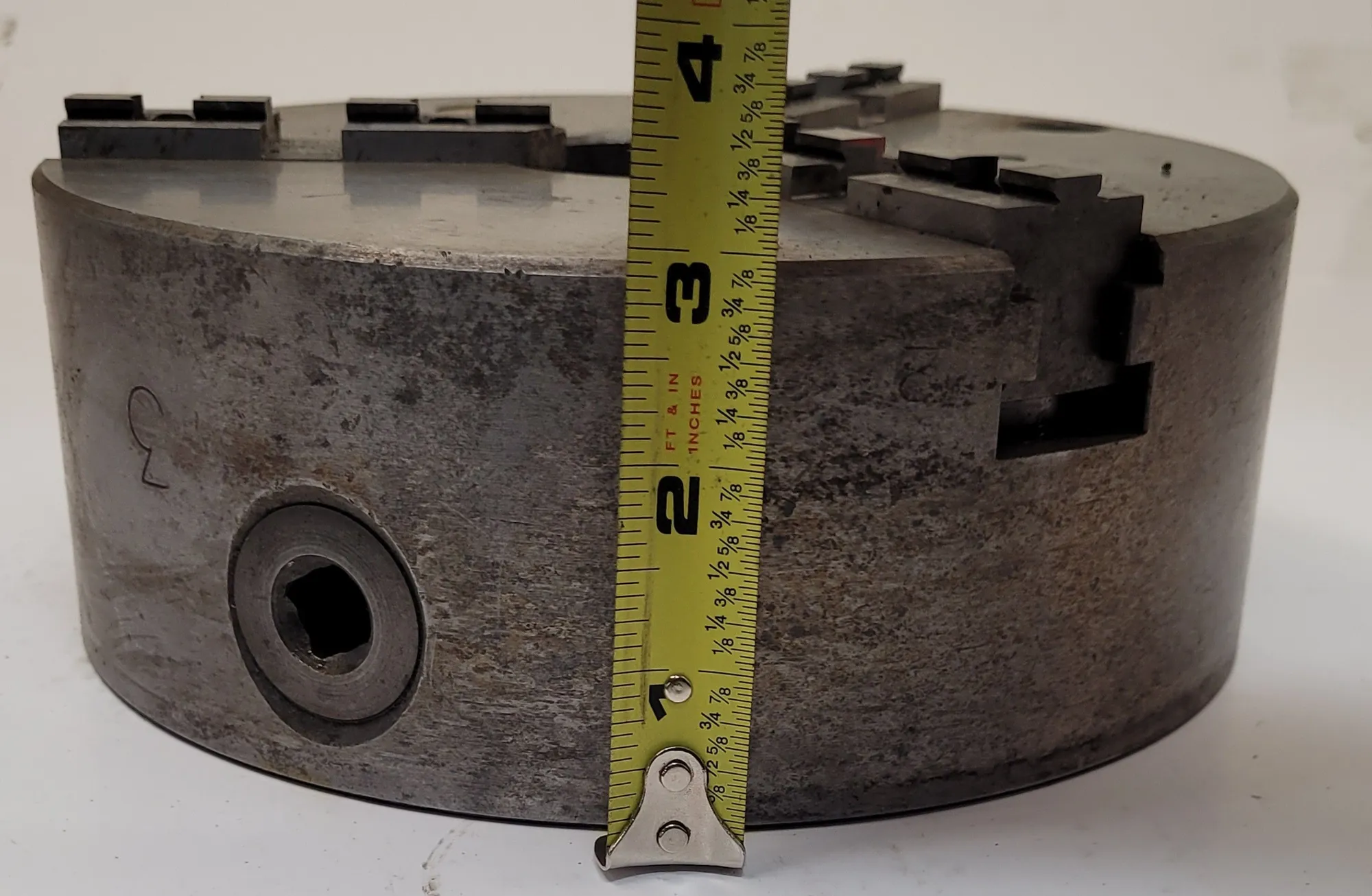 8" Bison, 3-jaw universal scroll lathe chuck, 2,500 max RPM - Image 9