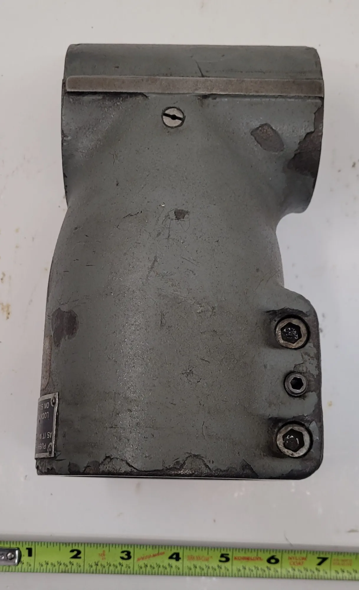 Bridgeport, right angle head, 3.39" bottom hole, 5" width x 8.25" H - Image 3