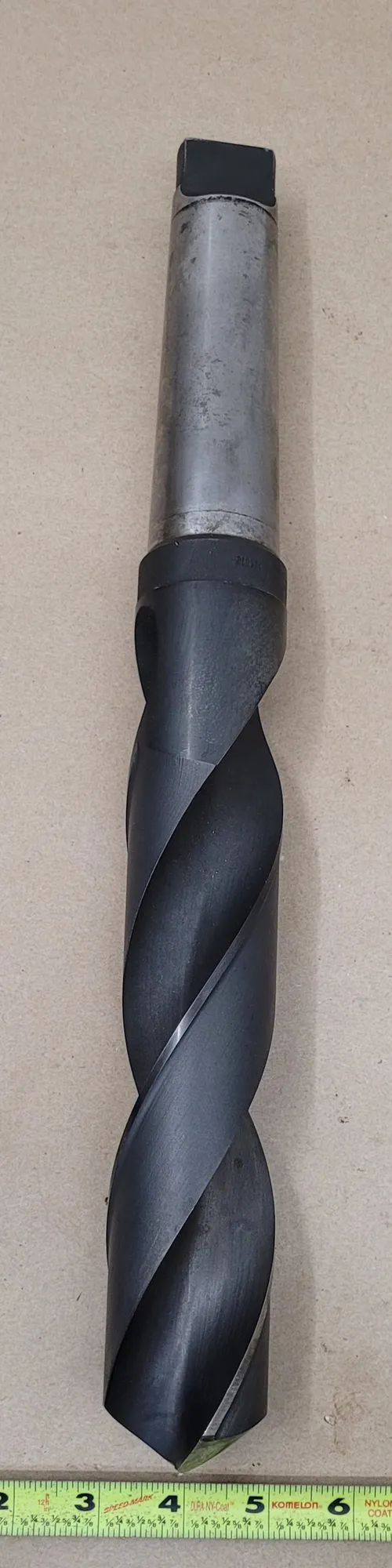Cle-Forge #904612, 2" twist drill, 5MT taper shank, 17.5" OAL, 10" flute length, 2 flutes - Image 3