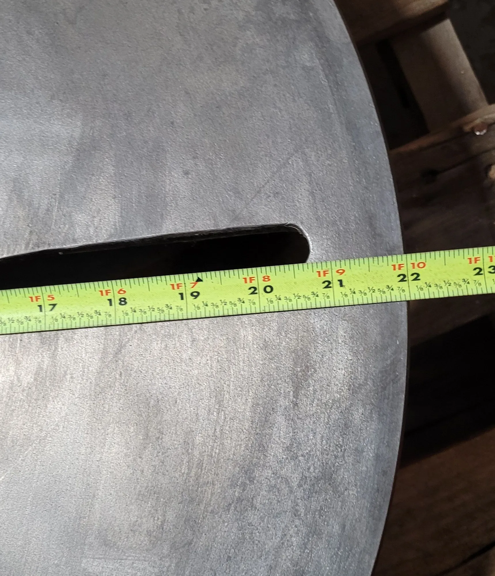 22" lathe face plate, D1-6 mount, 2-1/2" thru hole, 6 pins - Image 9