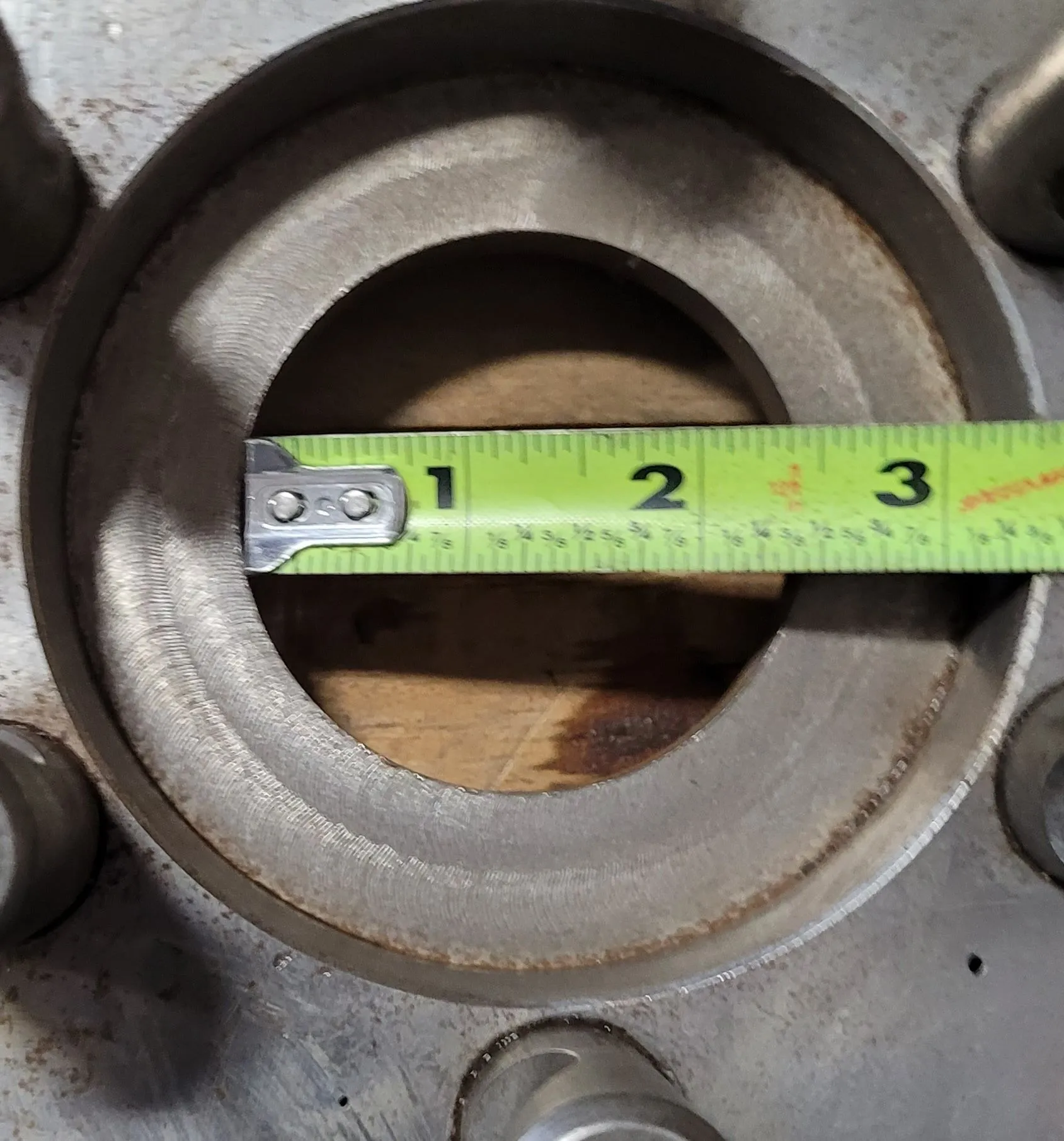 18-1/4" lathe plate, D1-6 mount, 3" thru hole, 6 pins, 4-1/8" hub ID - Image 10