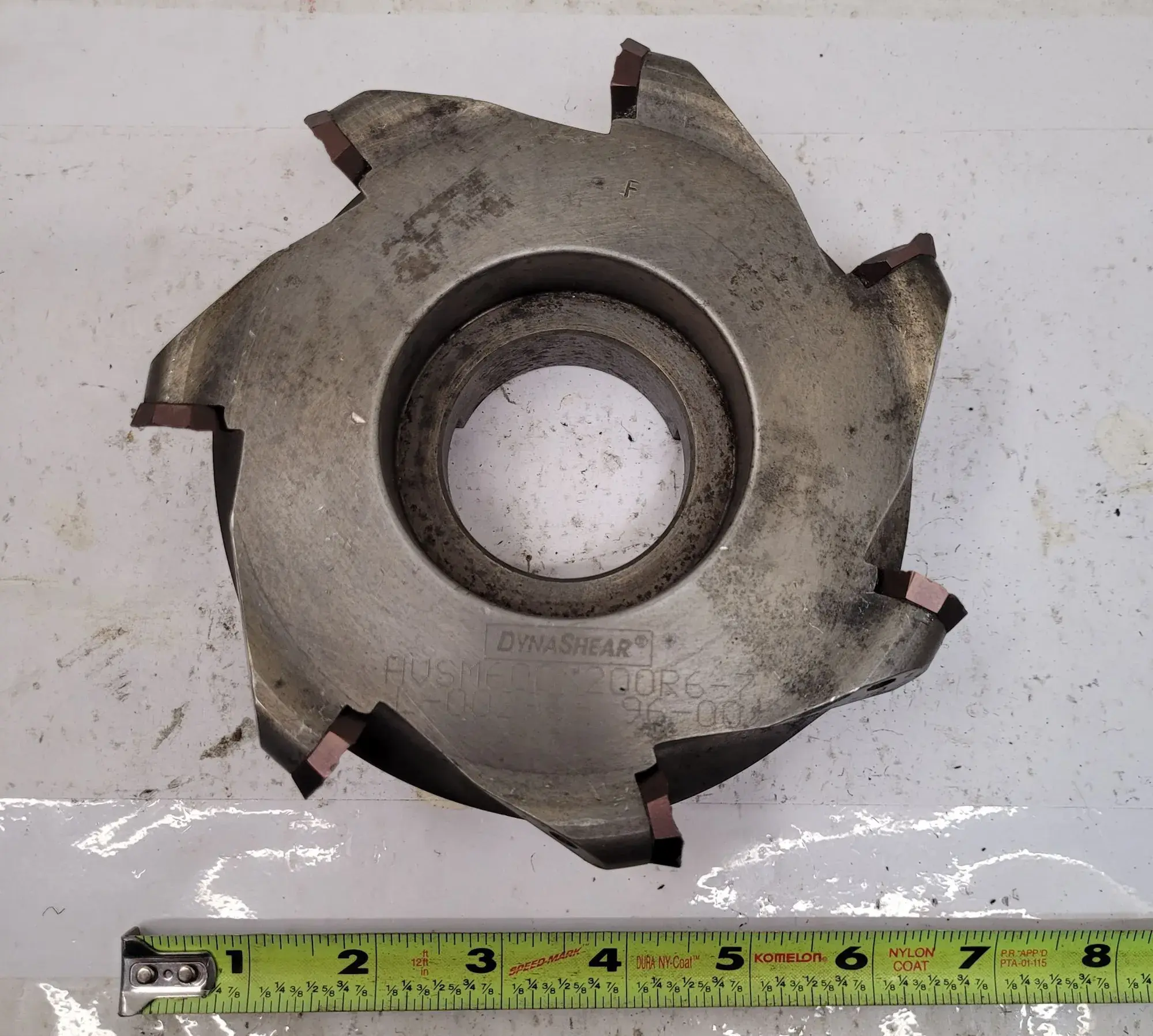 Dynashear #HVSM600X200R6-7, shear blade, 6" diameter, 2" height, 2.75" face hole, 2" hub hole - Image 1