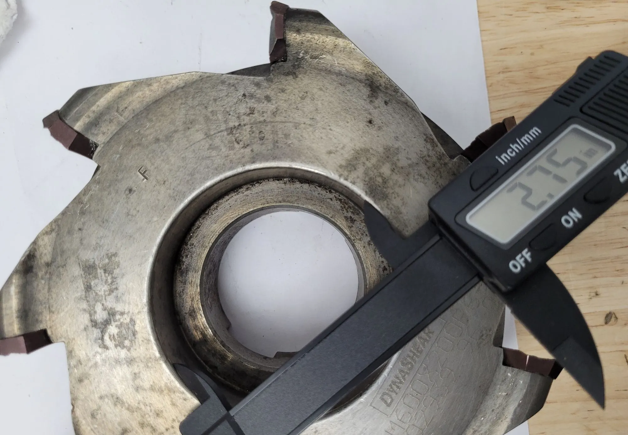 Dynashear #HVSM600X200R6-7, shear blade, 6" diameter, 2" height, 2.75" face hole, 2" hub hole - Image 5