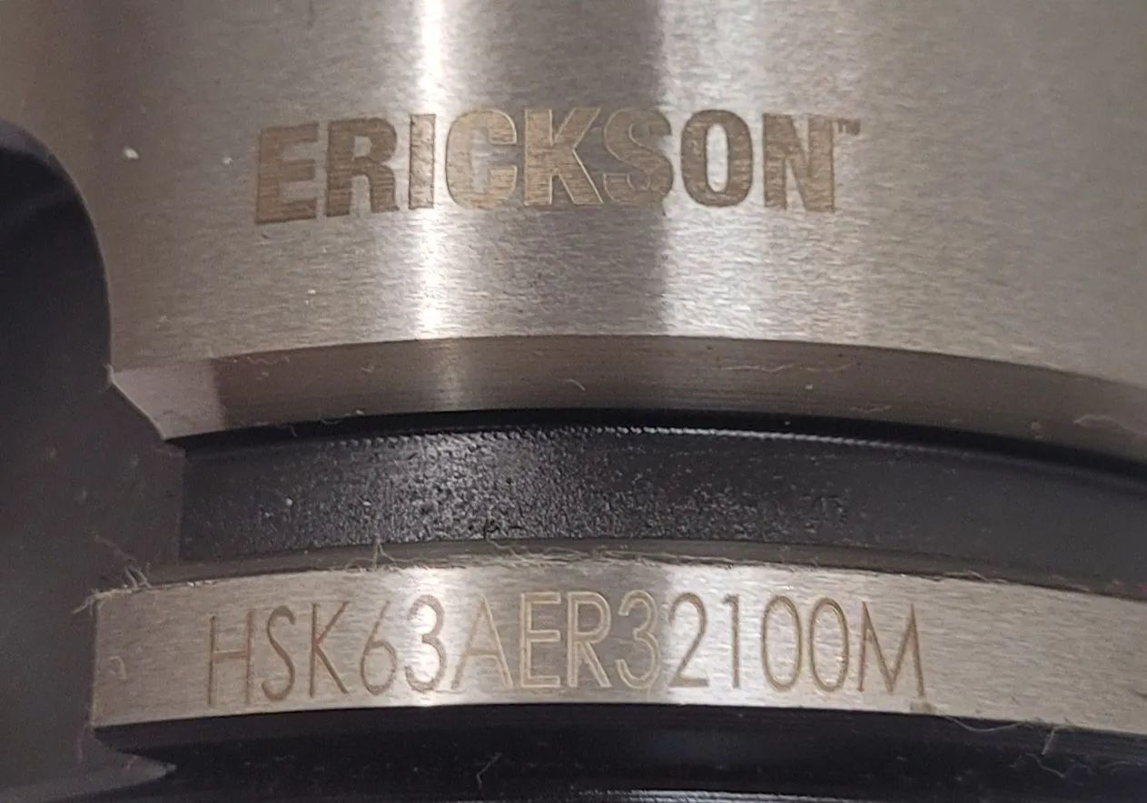 Erickson #HSK63AER32100M, HSK63A ER32 collet chuck, 100 mm gage length (2 available) - Image 4