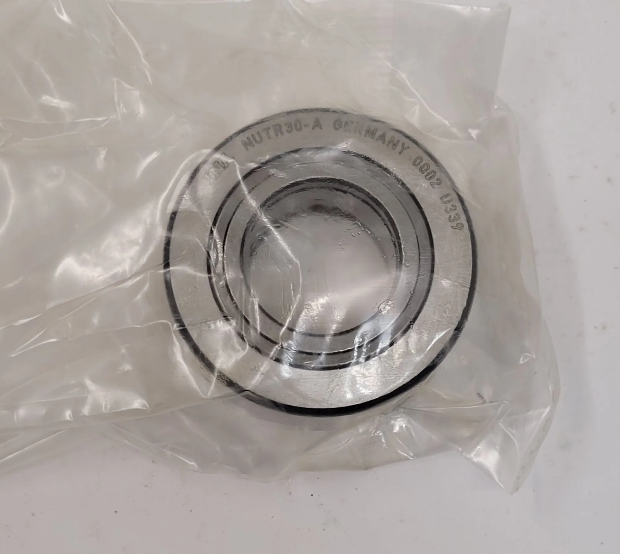 INA #NUTR30-A, yoke type track roller bearing, 62 mm dia., 30 mm bore, 13,300 LB dynamic load - Image 2