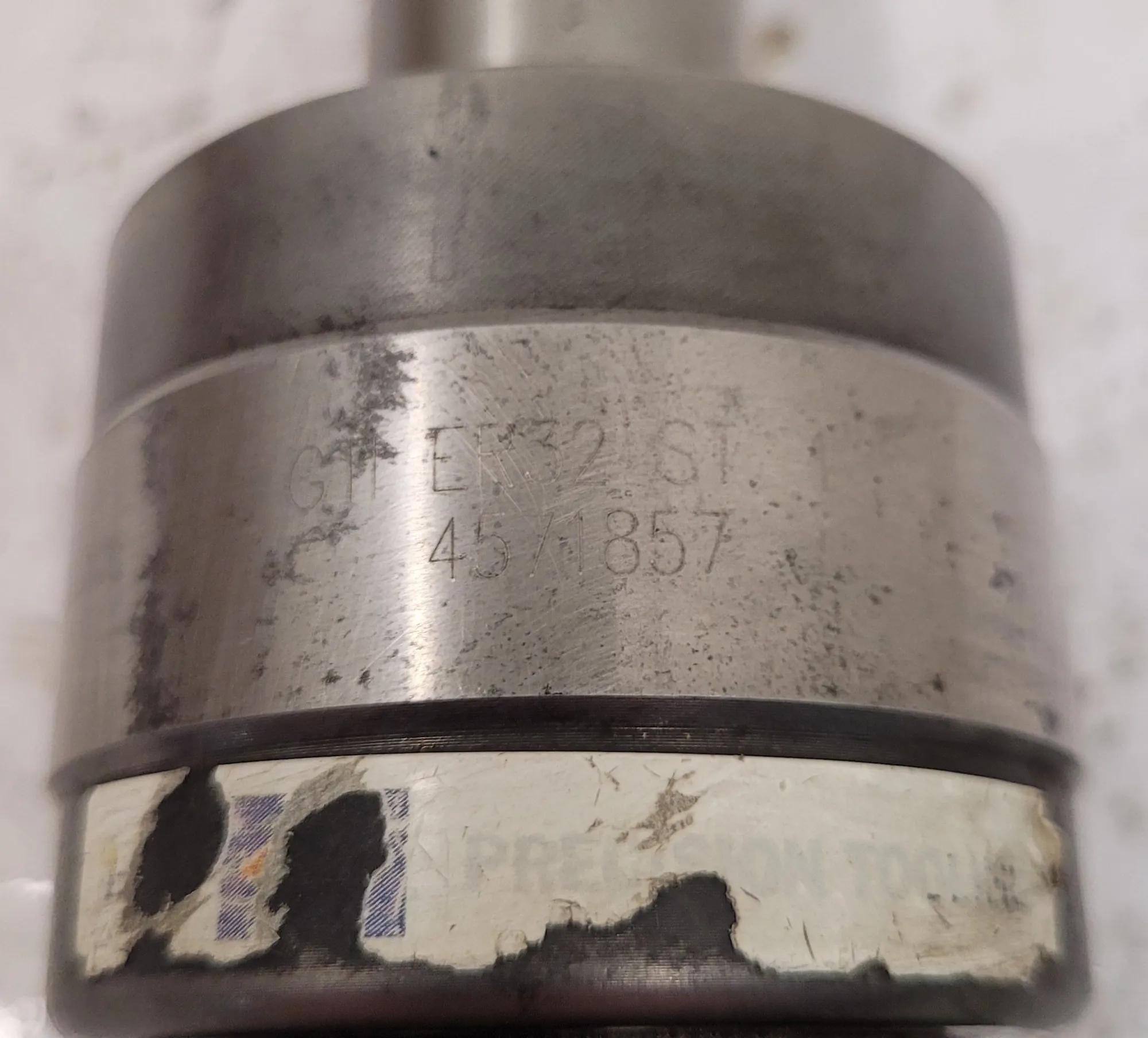 Iscar #GT ER32 ST1, ER32 collet chuck, 1" straight shank, thru coolant - Image 7