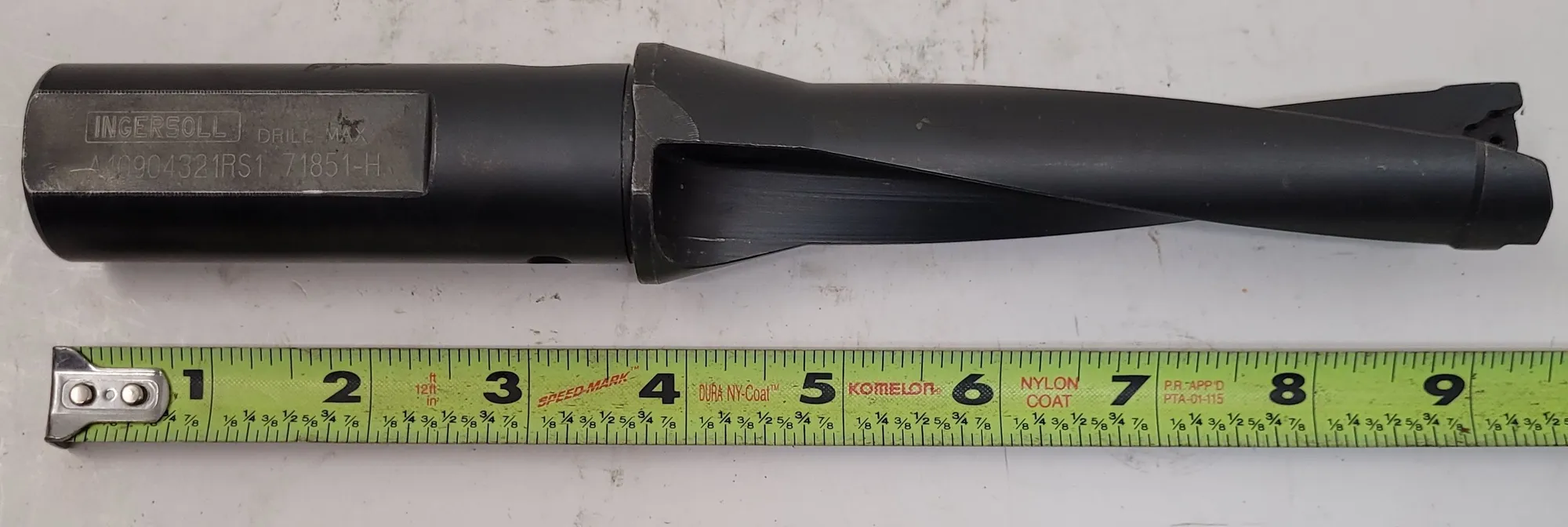 Ingersoll #A10904321RS1, carbide insert drill, 1-1/16" cut diameter, 1-1/4" shank, coolant thru - Image 1