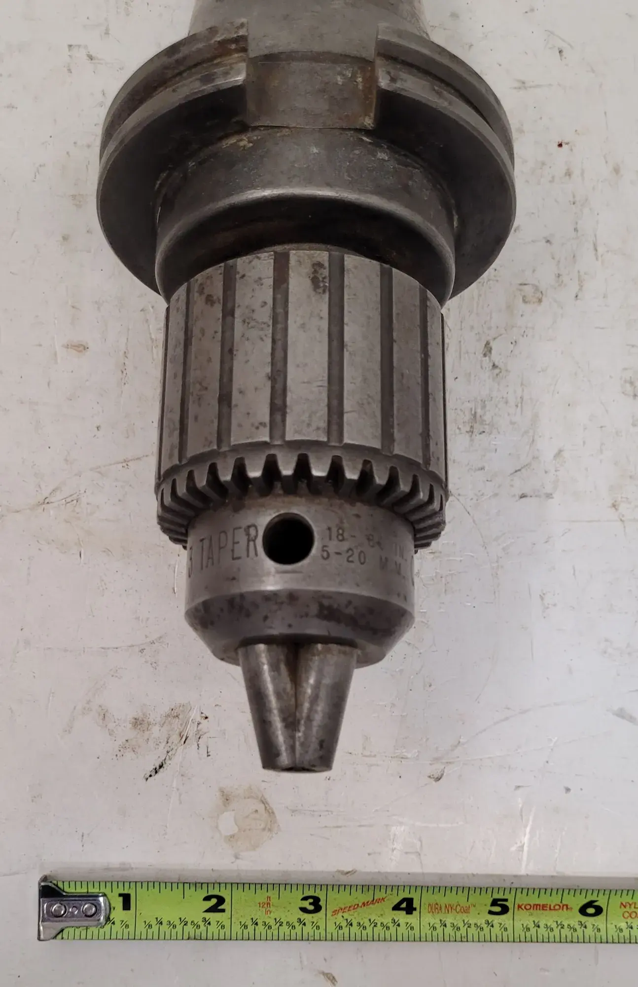 Jacobs #36, taper drill chuck, 3JT, .18" - .80" (5-20 mm) capacity, w/CAT 50 holder - Image 7