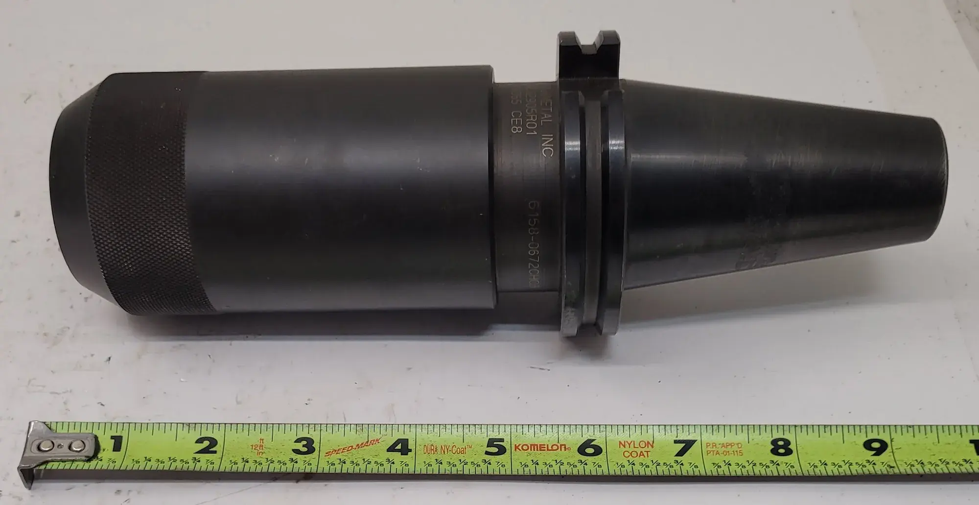 Kennametal #212905R01, CAT 45 tool holder, 9.25" OAL, 6" GA, 2.63" BD, 1.25" AD - Image 1