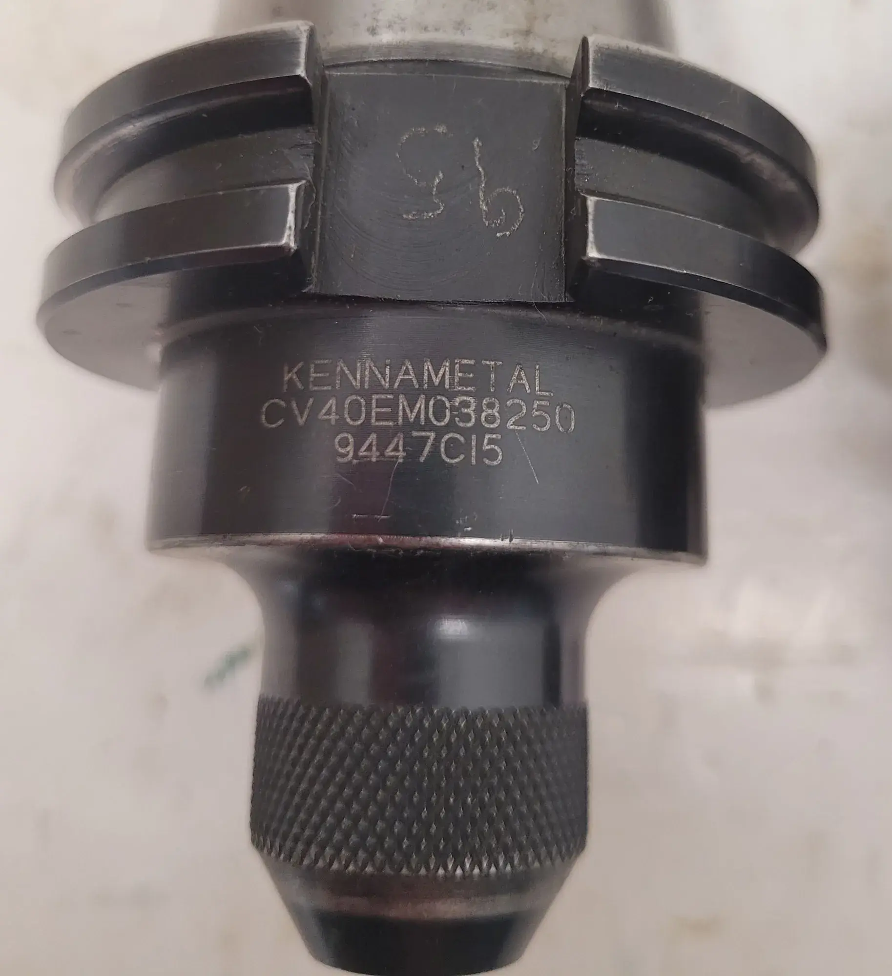 Kennametal #CV40EM038250, CAT 40 end mill holder, LOT of 2, 3/8" (.3750" ), coolant thru - Image 3