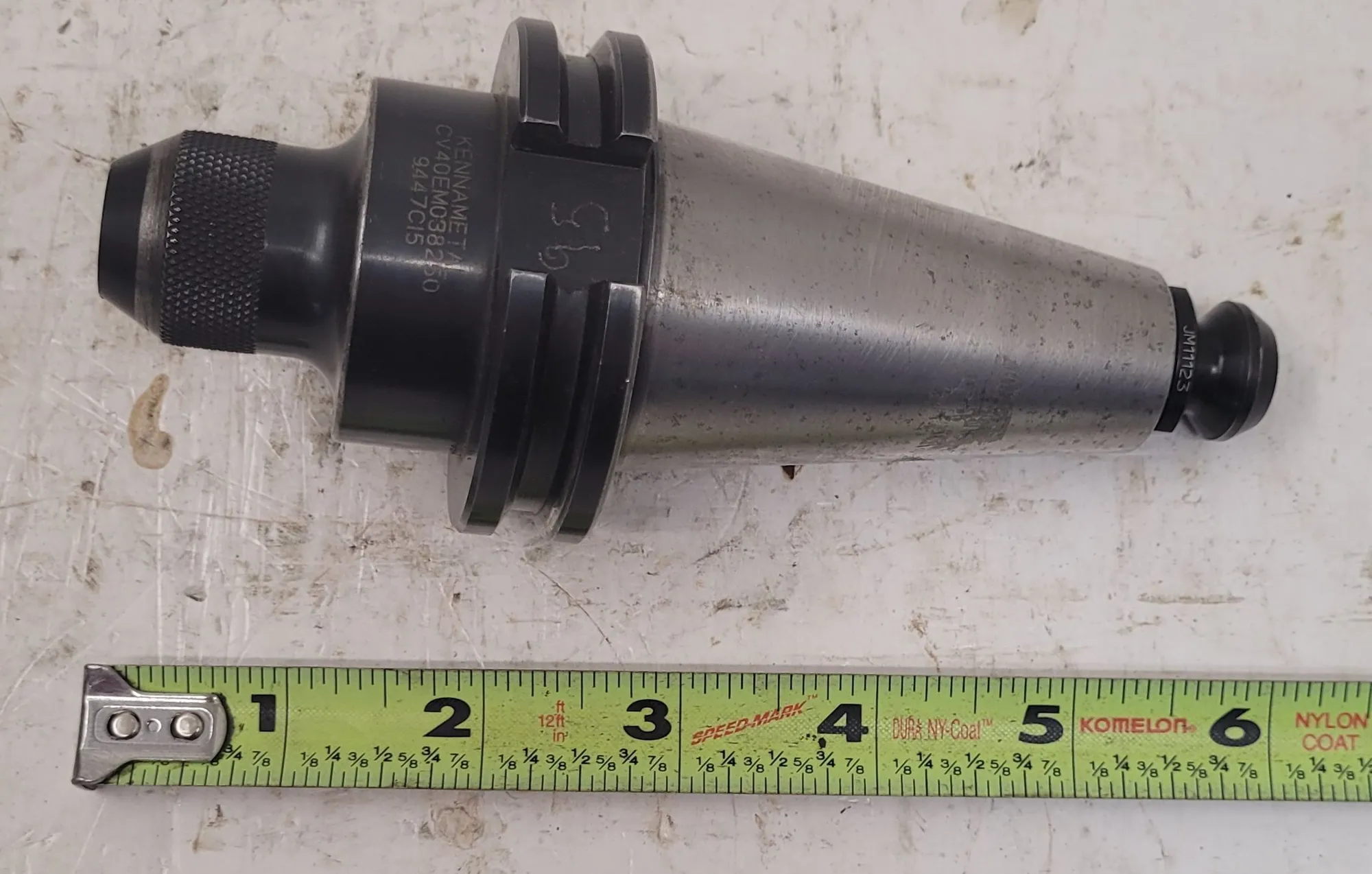 Kennametal #CV40EM038250, CAT 40 end mill holder, LOT of 2, 3/8" (.3750" ), coolant thru - Image 5
