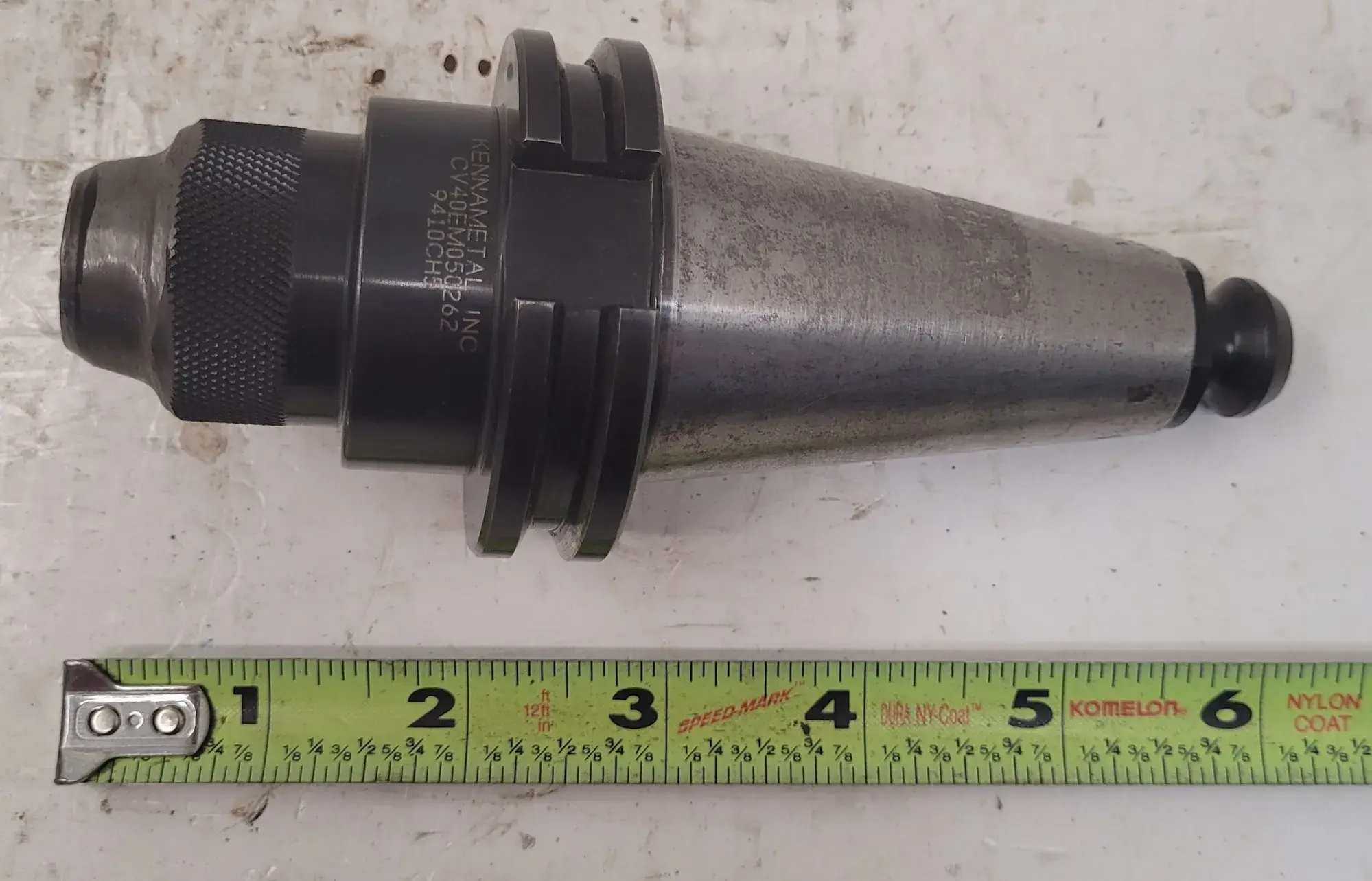 Kennametal #CV40EM050262, CAT 40 end mill holder - Image 2