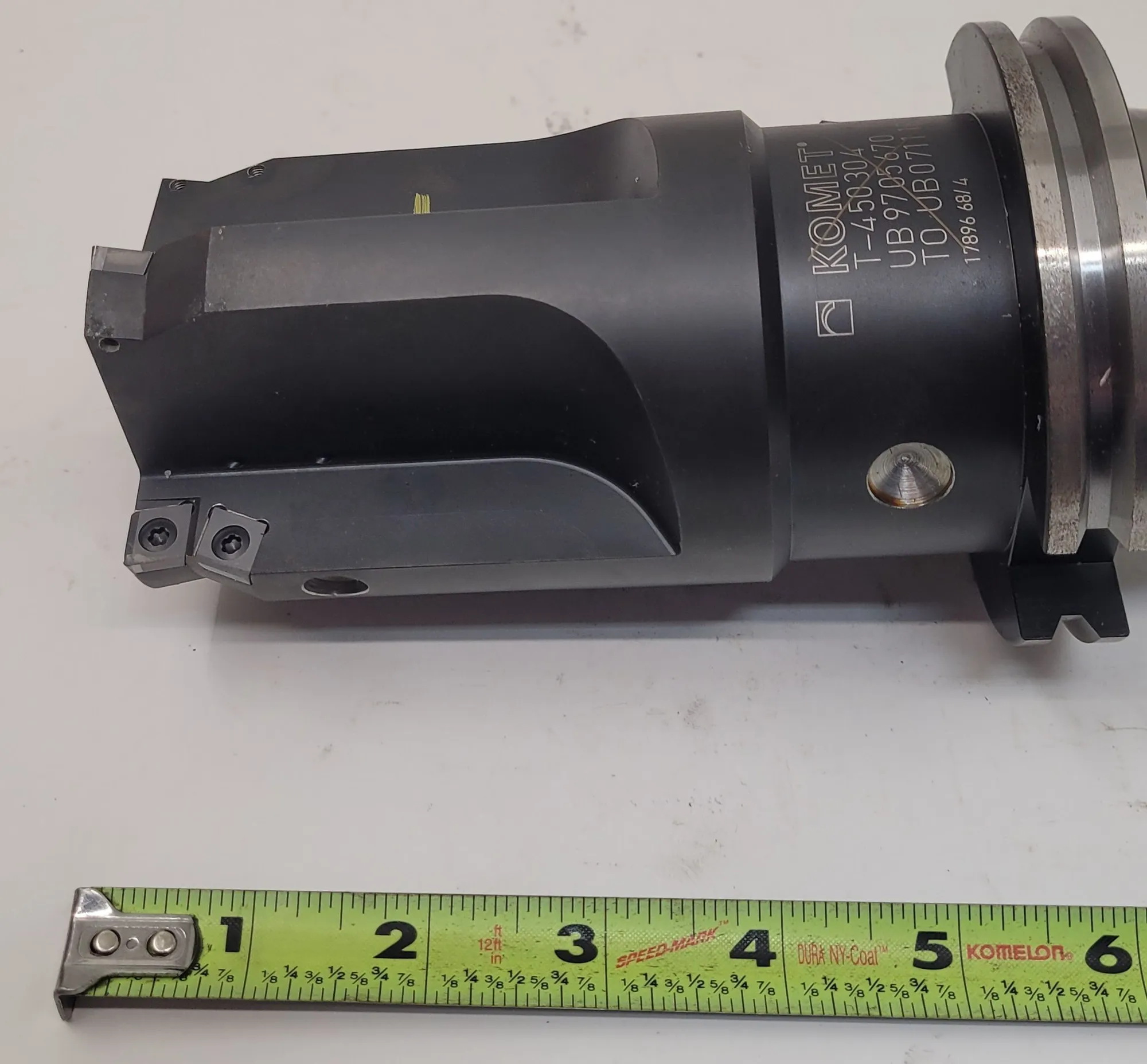 Komet #T450304, boring tool, 2.8" cutting diameter, 4 flutes, 12" OAL, w/CAT 50 holder - Image 1