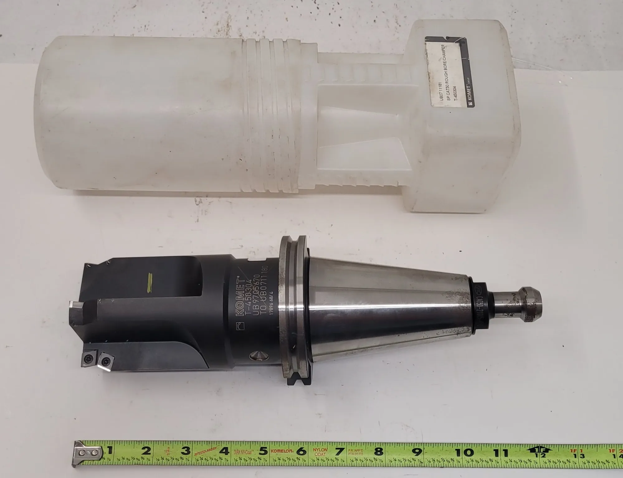 Komet #T450304, boring tool, 2.8" cutting diameter, 4 flutes, 12" OAL, w/CAT 50 holder - Image 6